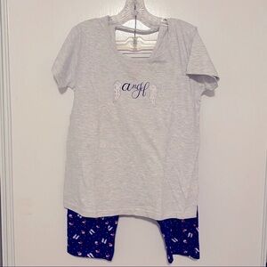 atlantic 100% cotton sleepwear set. size M